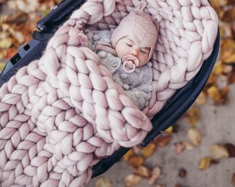 Baby Sleeping Bag. 100% Merino Wool. Handmade in NYC.