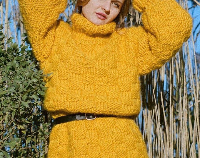 Featured listing image: Sweater dress. 100% Merino wool. Handmade in NYC, USA.