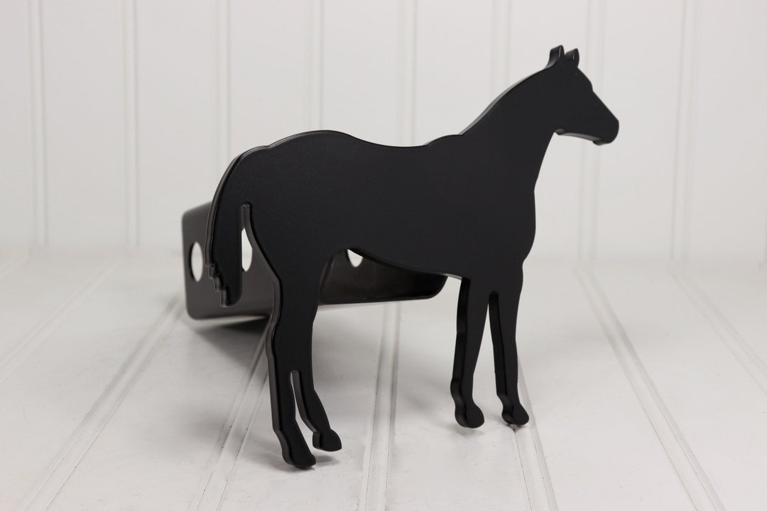 Matte Black Quarter Horse Hitch Cover Etsy