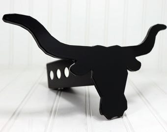 Cubierta de enganche Longhorn negra mate: compatible con receptores de enganche de 2"