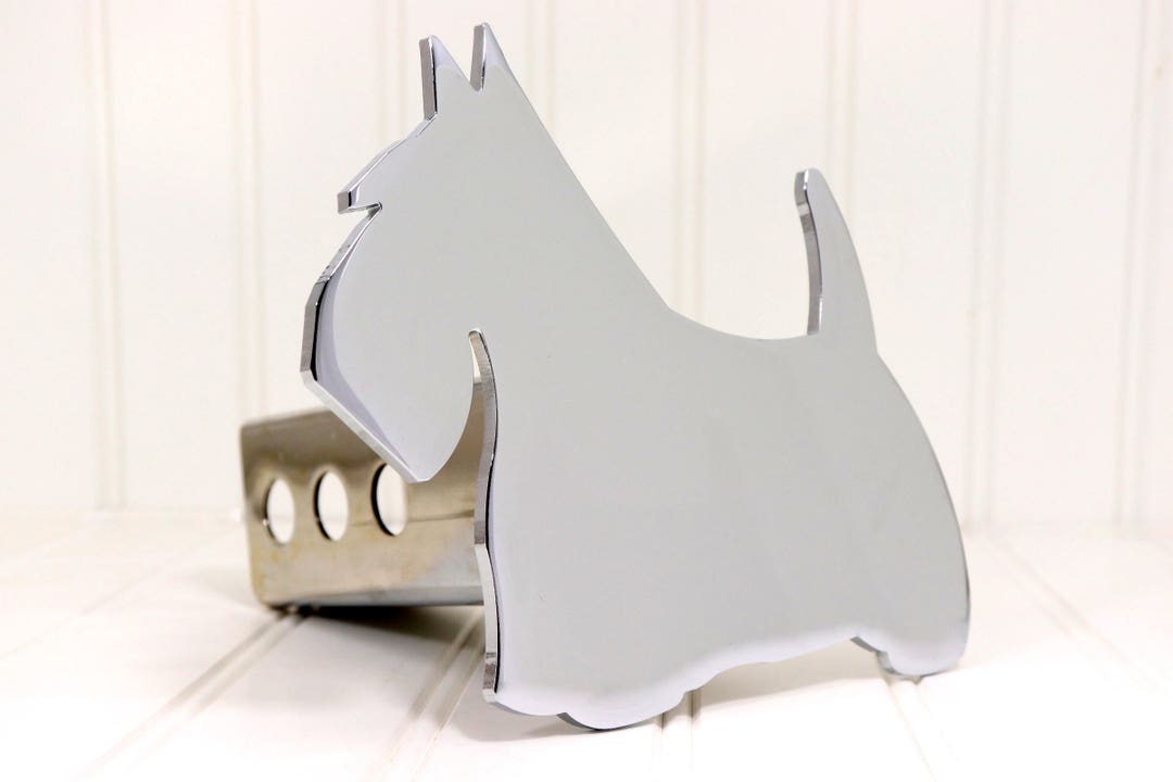 Chrome Scottie Dog Hitch Cover Etsy