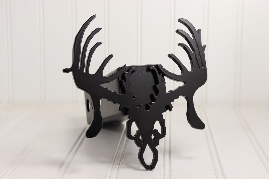 Matte Black Stainless Trophy Deer Hitch Cover, Free Shipping Etsy