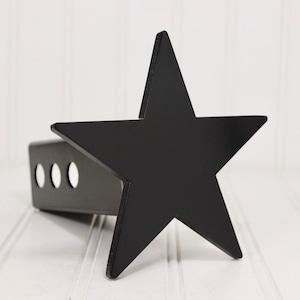 Black Five Point Star Hitch Cover, 2&quot;