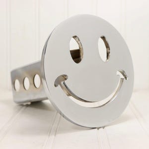 Chrome Smiley Face Hitch Cover – Fits 2” Hitch Receiver