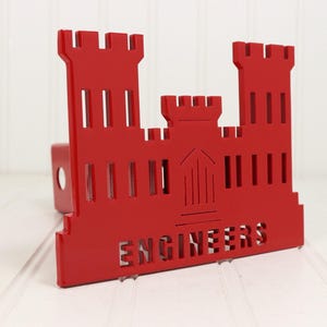 Red Engineers Castle Hitch Cover – Fits 2” Hitch Receiver