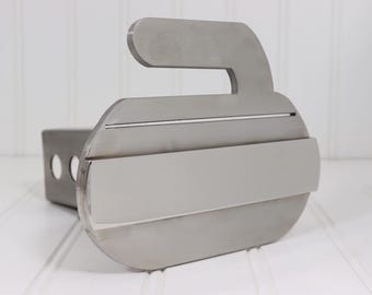 Cubierta de enganche para curling de acero inoxidable: compatible con receptores de enganche de 2"