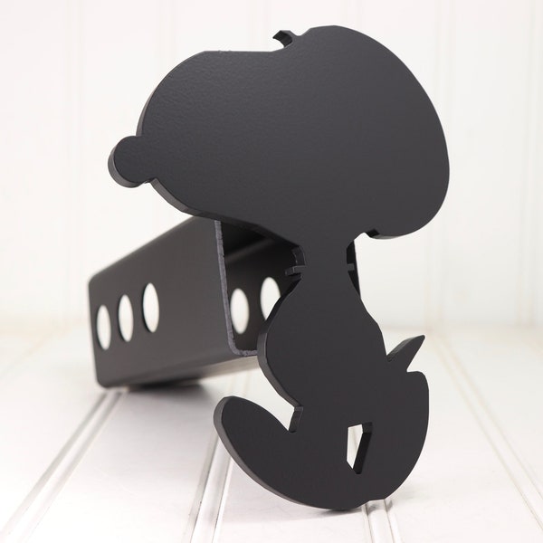 Matte Black Snoopy Hitch Cover
