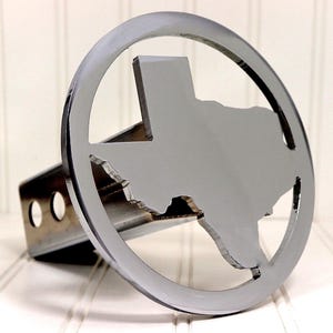 Chrome Circle Texas Hitch Cover – Fits 2” Hitch Receiver
