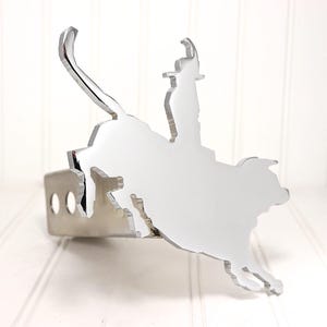 Chrome Bull Riding Hitch Cover – Fits 2” Hitch Receiver