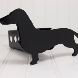 Black Dachshund Hitch Cover, Free Shipping