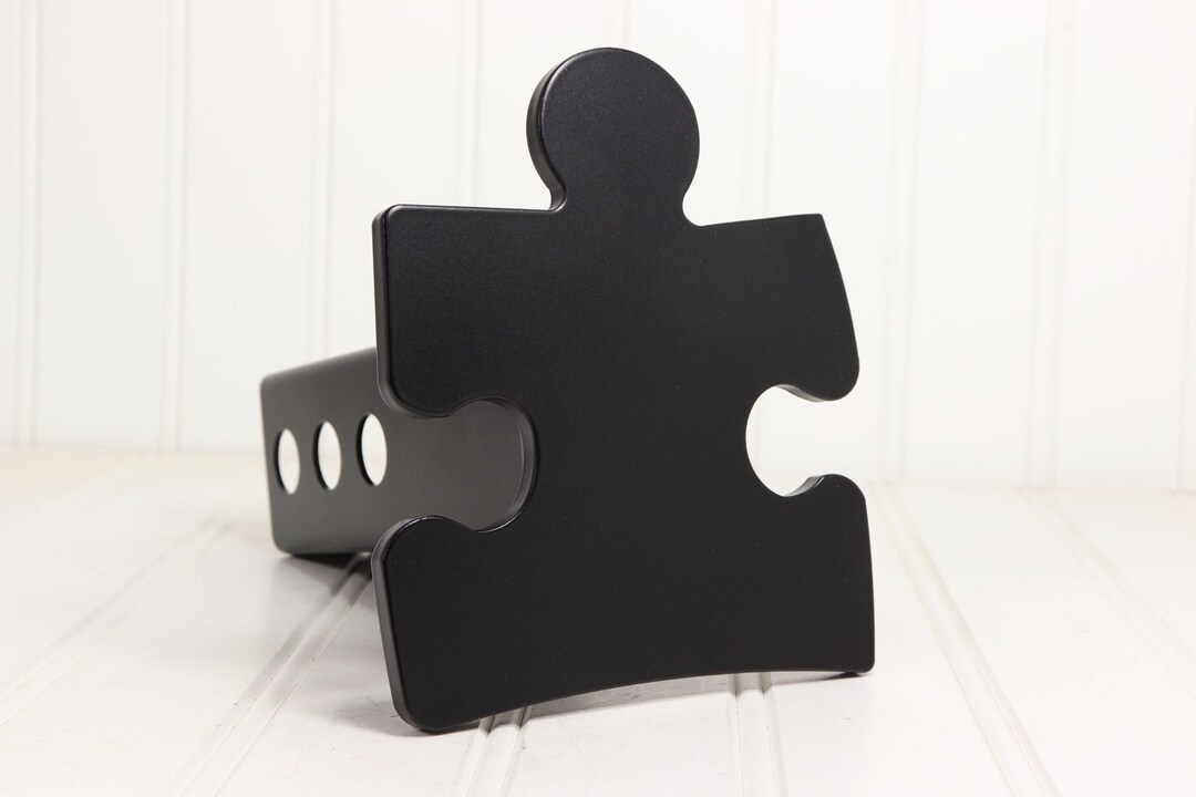 Mattte Black Autism Puzzle Piece Hitch Cover Etsy