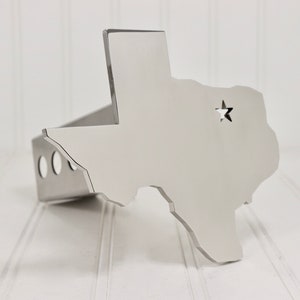 Stainless Texas with Star Hitch Cover, Polished 2&quot;