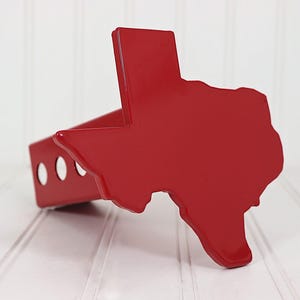 Red Texas Hitch Cover 2&quot;, Ships Free