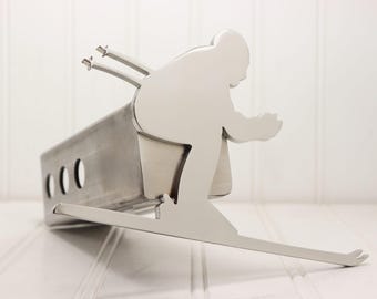 Cubierta de enganche para esquiador de nieve de acero inoxidable: compatible con receptores de enganche de 2"