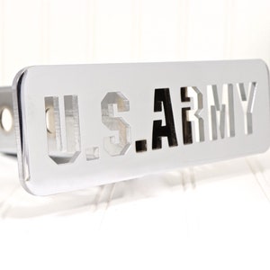 Chrome U S Army Hitch Cover, 2&quot;