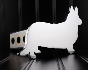 Cubierta de enganche cromada para Cardigan Corgi: compatible con receptores de enganche de 2"