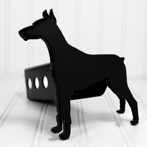 Black Doberman Pinscher Hitch Cover