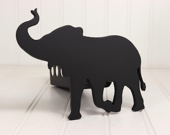 Cubierta de enganche de elefante negra mate: compatible con receptores de enganche de 2"