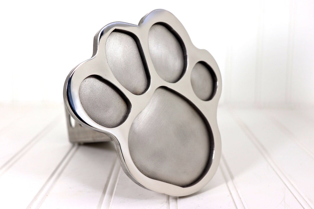 Stainless Steel Paw Print Hitch Cover Etsy
