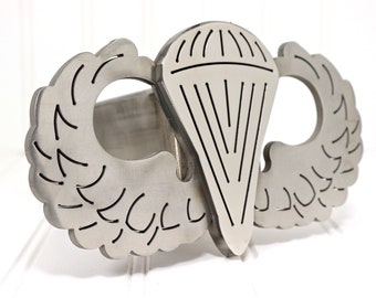 Airborne Wings LED Hitch Cover; Parachutist Badge Hitch Cover