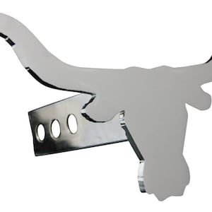 Chrome Longhorn Hitch Cover – Fits 2” Hitch Receiver