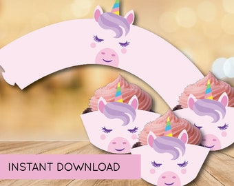 Unicorn Cupcake Wrappers - Etsy