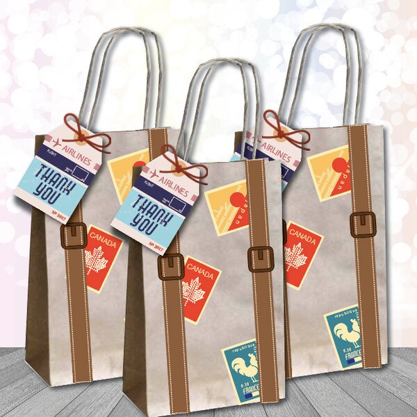 Suitcase Favor Box Etsy