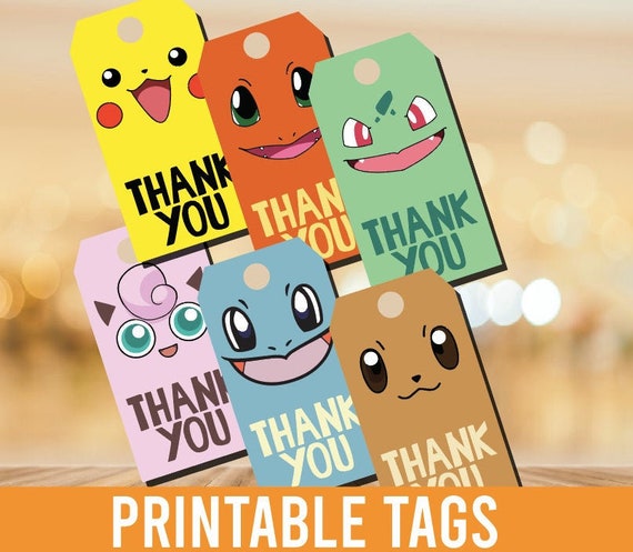 pokemon-go-thank-you-tags-party-favor-pokemon-birthday-pikachu-etsy