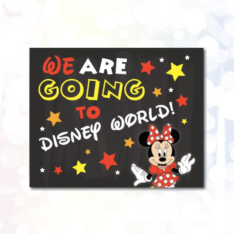 We are moving toward Disney Entire world Printable Indication Instantaneous Down load image regarding You Re Going to Disney World Printable titled We are heading in direction of Disney Planet Printable Indication Prompt Obtain