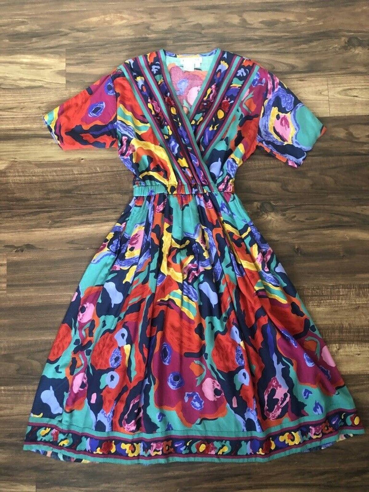 Bold Print Dress - Etsy
