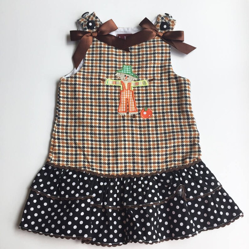 12-24 Month Plaid and Polka Dot Dress by Lil Cactus With - Etsy