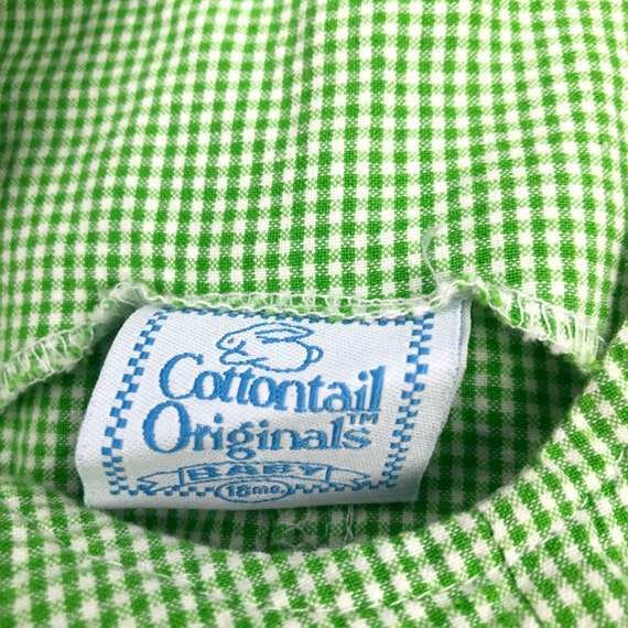 18 Month Green & White Gingham Seersucker Shortal… - image 5