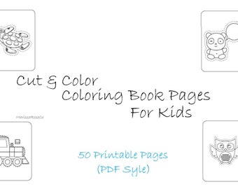 Cut And Color Page You Ll Enjoy Etsy