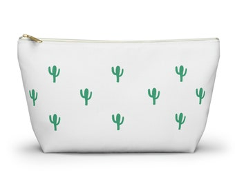 Cactus Accessory Pouch, Travel Accessory Bag, Charger Pouch, Cactus Flowers Travel Makeup Bag, Travel Bag, Packing and Organization