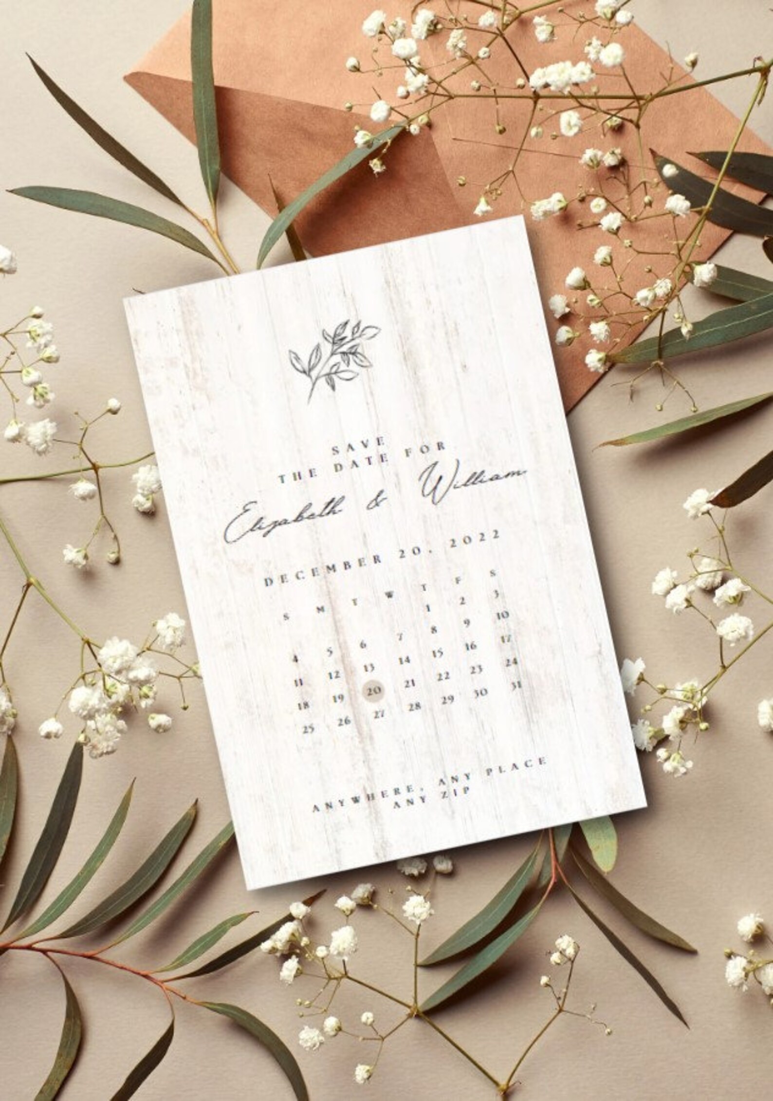 Save the Date Template, Printable Save the Date Card, Save Our Date ...