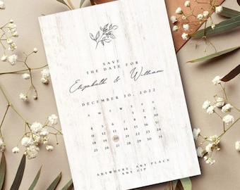Save The Date Calendar Template, Save The Date Template Minimalist, Printable Save The Date Template, Editable Save The Date, Save Our Date