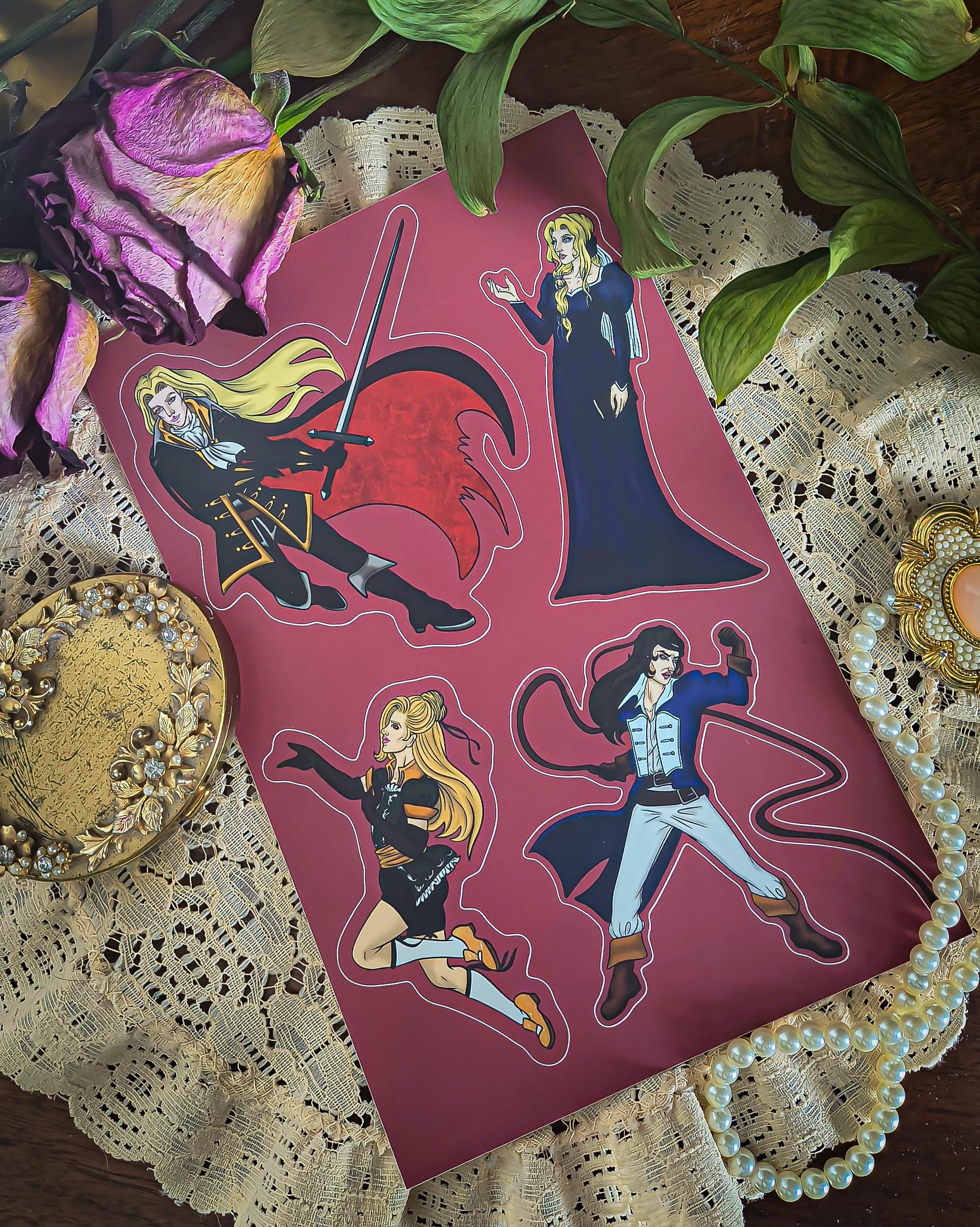 Castlevania Sotn Hero Sticker Sheet - Etsy