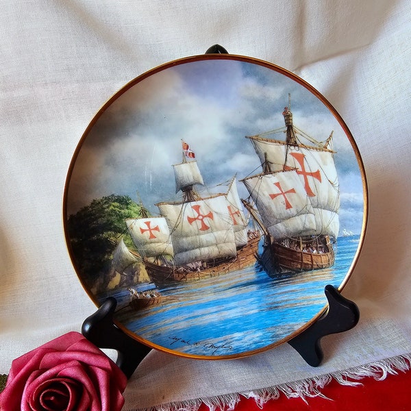 Ltd. Ed. American Geographical Society Fine Porcelain Plate "Entering Rio Belen"