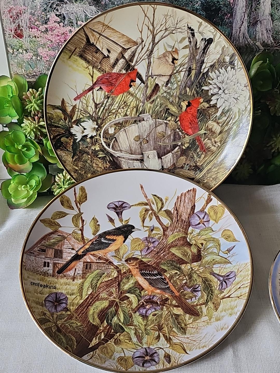 Franklin Mint Bird Plates - Etsy
