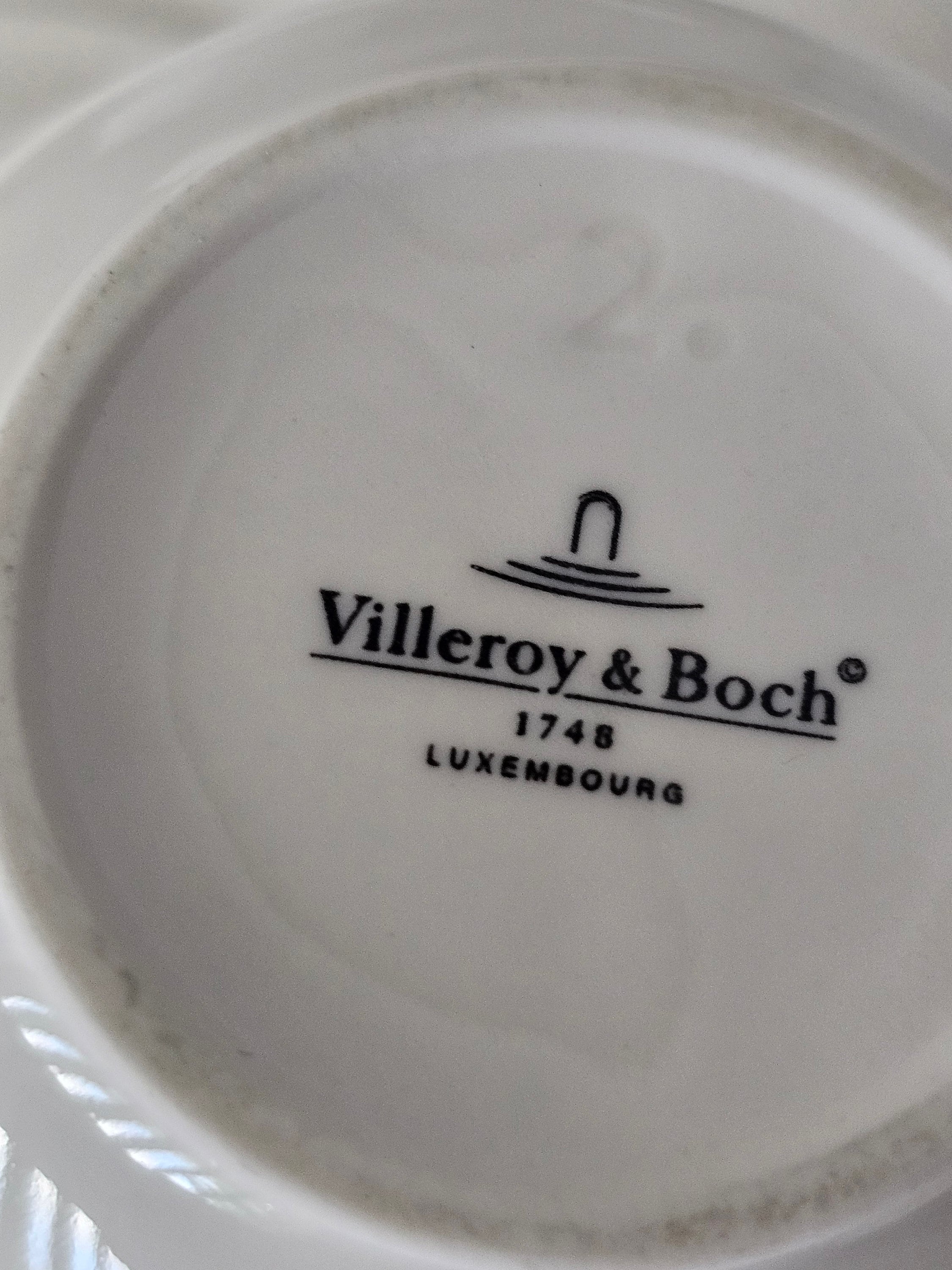 VILLEROY & BOCH Cup and Saucer Tea Set Luxembourg 1748 Stackable