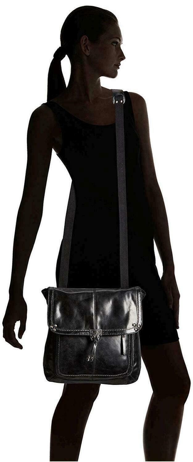 The Sak Ventura Stylish Black Leather Backpack Messenger Purse Handbag. The Sak Ventura II Black LEATHER Convertible Backpack With  main image 3