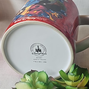 2012 Disney World Mickey and MINNIE MOUSE red ceramic Mug 12 oz. image 7