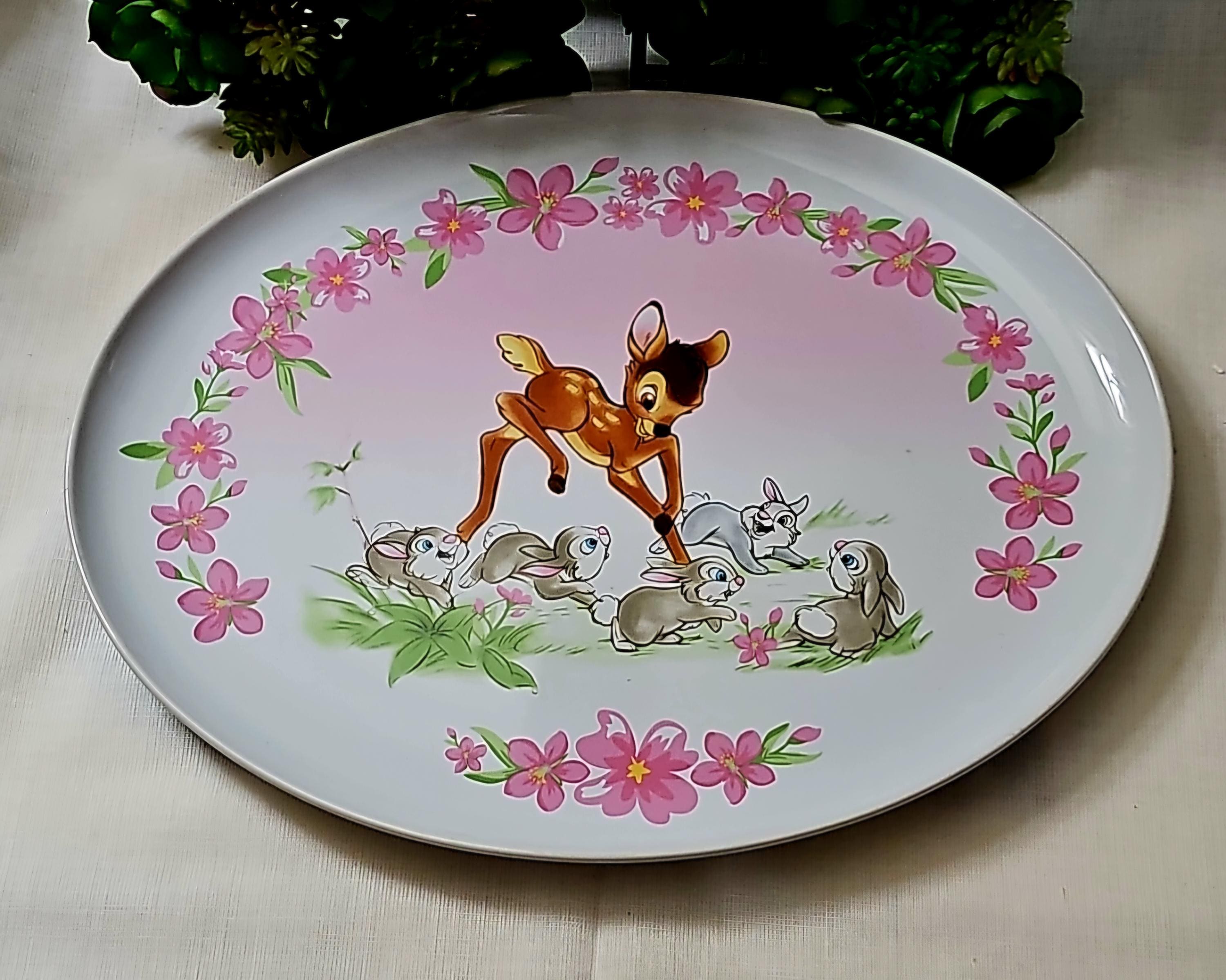 Fruit Bambi 12 Piece Dinner Set Disney Bambi And Squirrels Pink