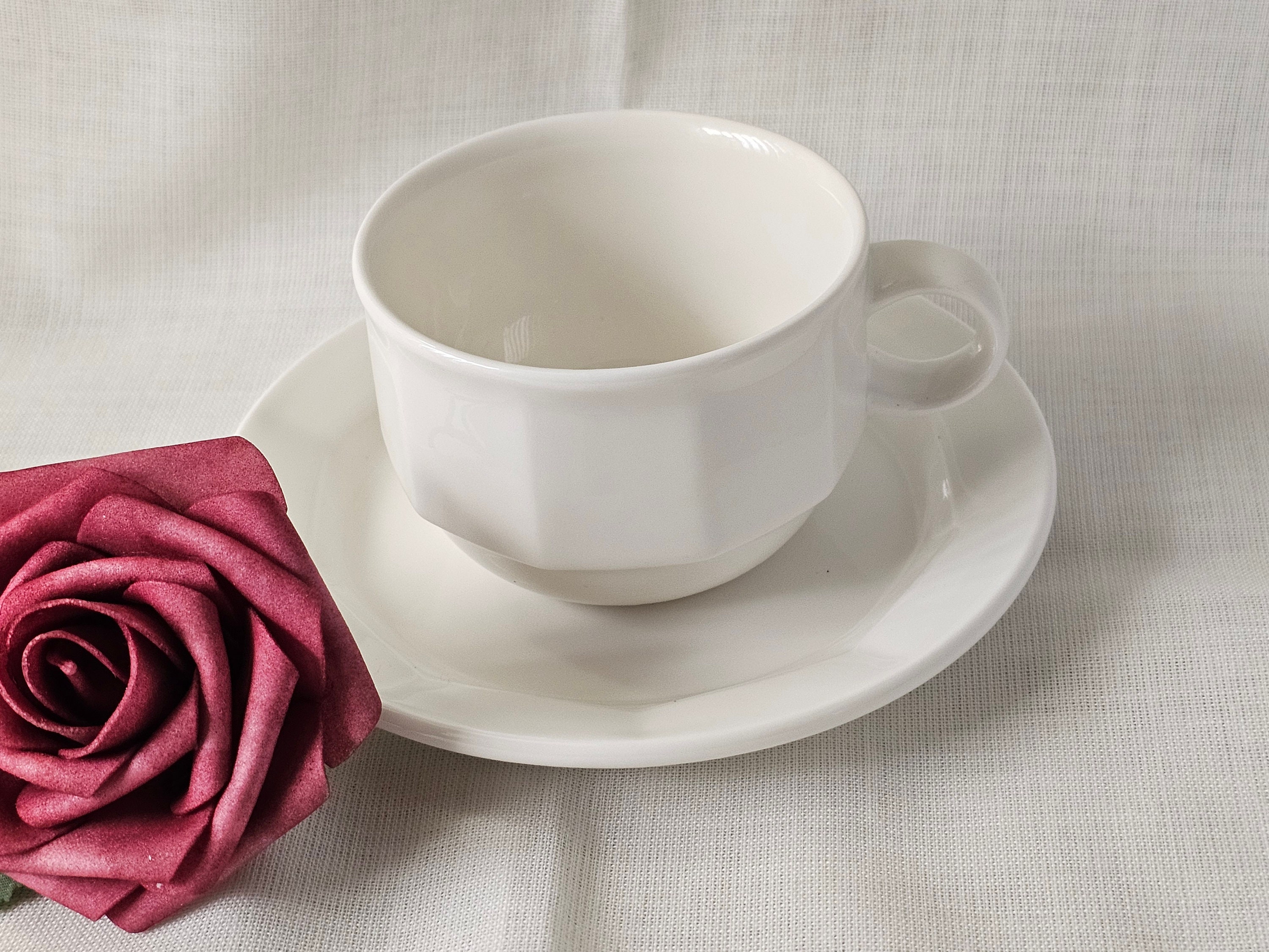 VILLEROY & BOCH Cup and Saucer Tea Set Luxembourg 1748 Stackable