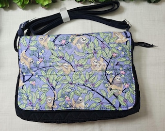 New Vera Bradley Convertible Flap Crossbody shoulder Bag - Hanging Around Purple - 2 options:  printed & plain dark blue