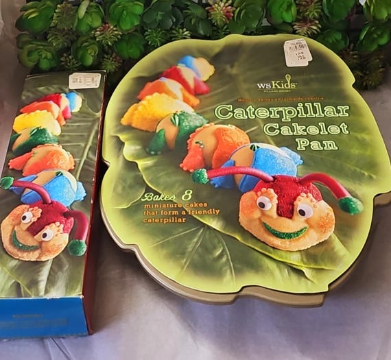 Williams Sonoma WS Kids Caterpillar Cakelet Pan Nordic Ware