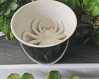 Cthulhu Creature Cup: 3D octopus zwarte keramische mok