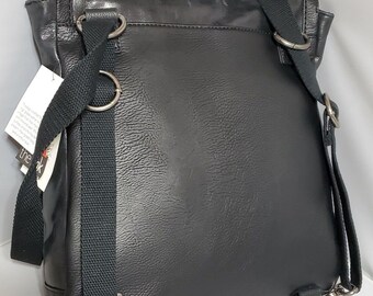 The Sak Ventura II Black LEATHER Convertible Backpack With  display picture 3