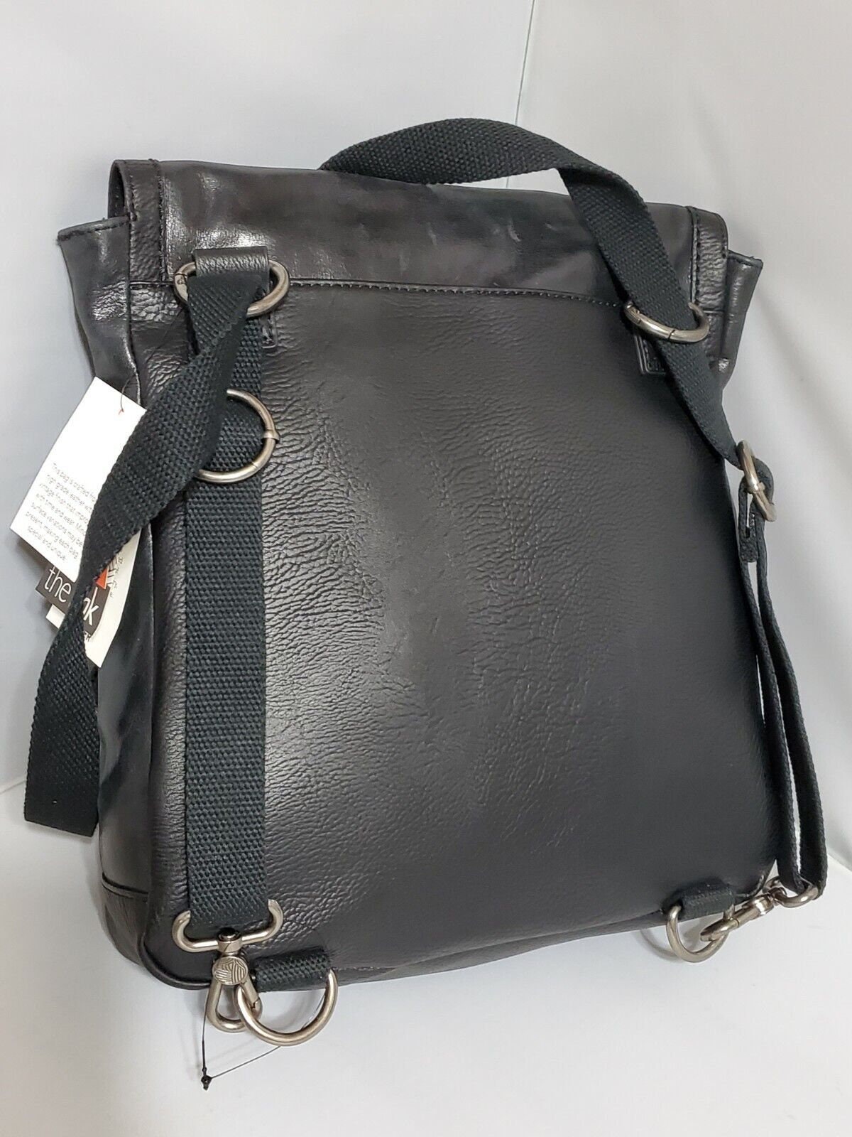 The Sak Ventura II Black LEATHER Convertible Backpack With  display picture 2
