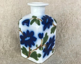 Hand-painted Blue Flower Bottle